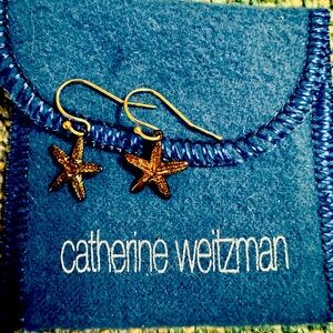Small Starfish Dangle Earrings